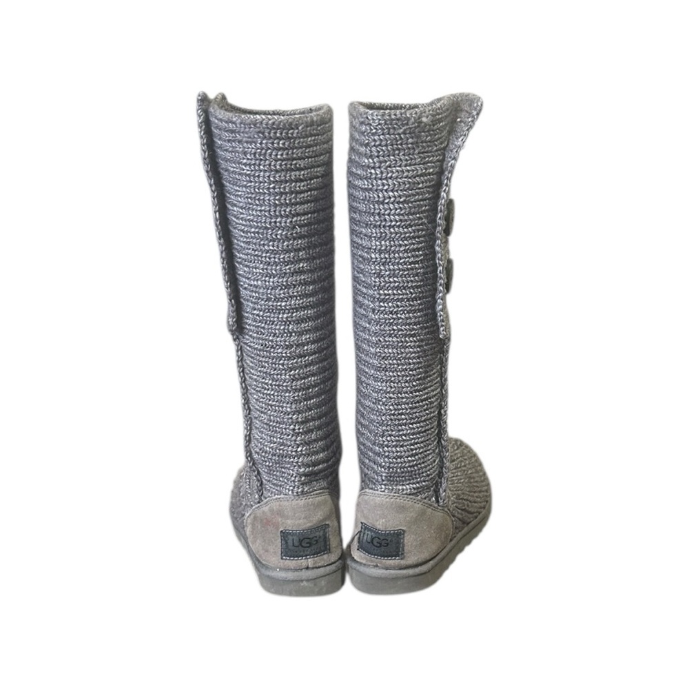 UGG Classic Cardy Boot 5819 Shearling Bootie Grey  Size 8 - Picture 7 of 11